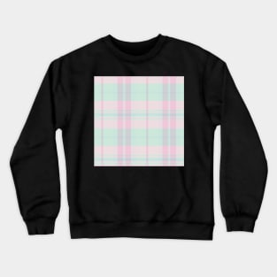 Pastel Aesthetic Arable 2 Hand Drawn Textured Plaid Pattern Crewneck Sweatshirt